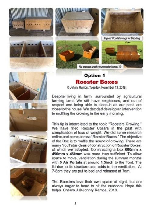 brooder boxes or rooster boxes